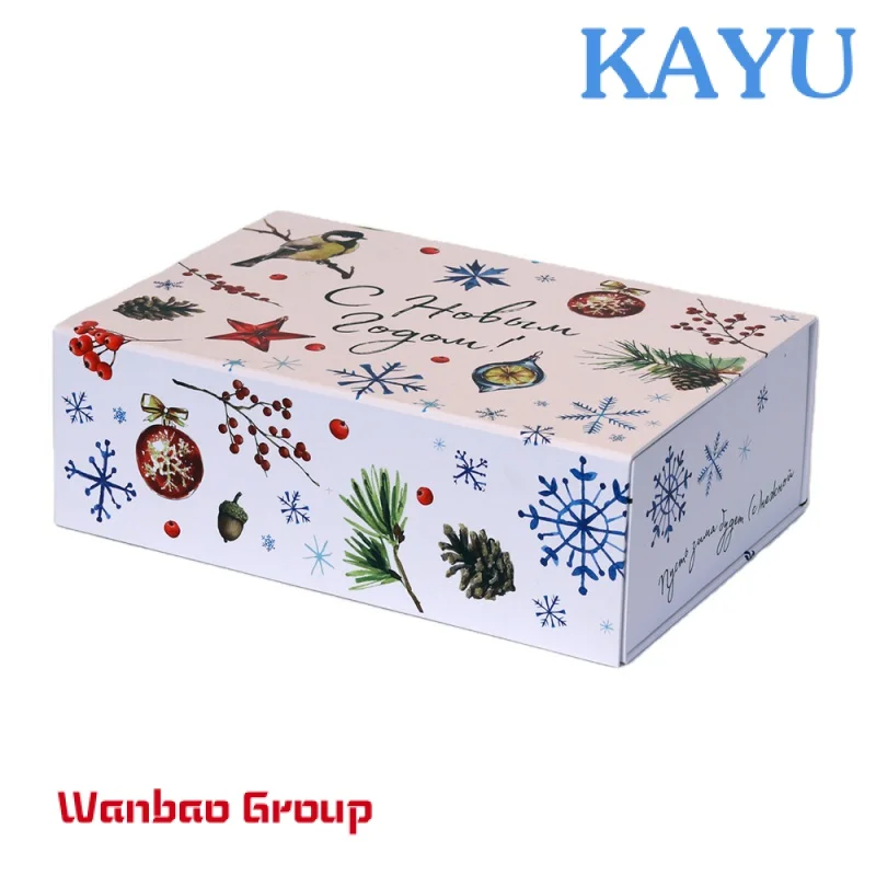 China supplier wholesale Christmas cardboard magnetic gift boxes for packaging