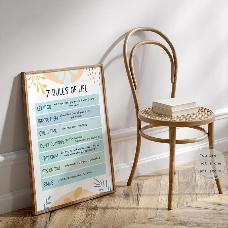 Терапевтический художественный постер умственное здоровье Счастливая химия