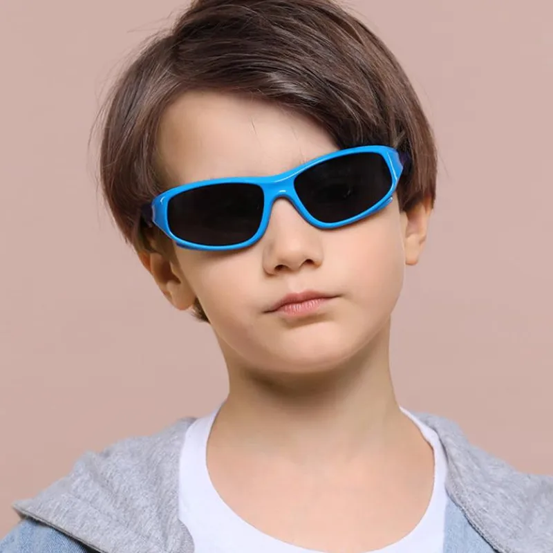 

Kids Vintage Polarizing Goggles Sun Glasses Flexible Baby Silicone Sunglasses Boys Girls Polarized UV400 Riding Eyewear