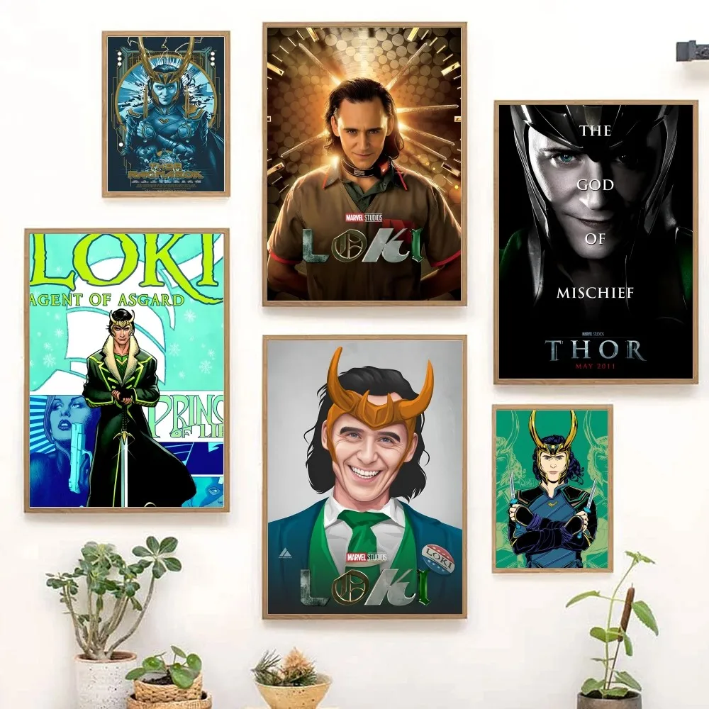 Классический фильм дневные боги сумерки Диснея Локи холст живопись плакат