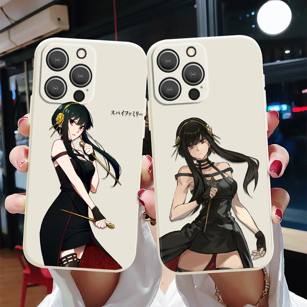

SPYXFAMILY Anime Case For IPhone 13 12 Mini 11 Pro Max XS XR X 7 8 Plus SE 2020 2022 Soft TPU Protection Fundas Cartoon