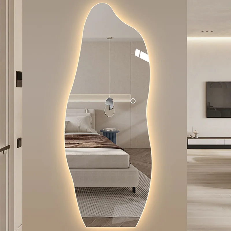 

Large Vanity Mirror Infinity Dressing Luxury Full Body Mirrors Body Irregular Bathroom Pared Specchio Parete Room Decor ZSJ027
