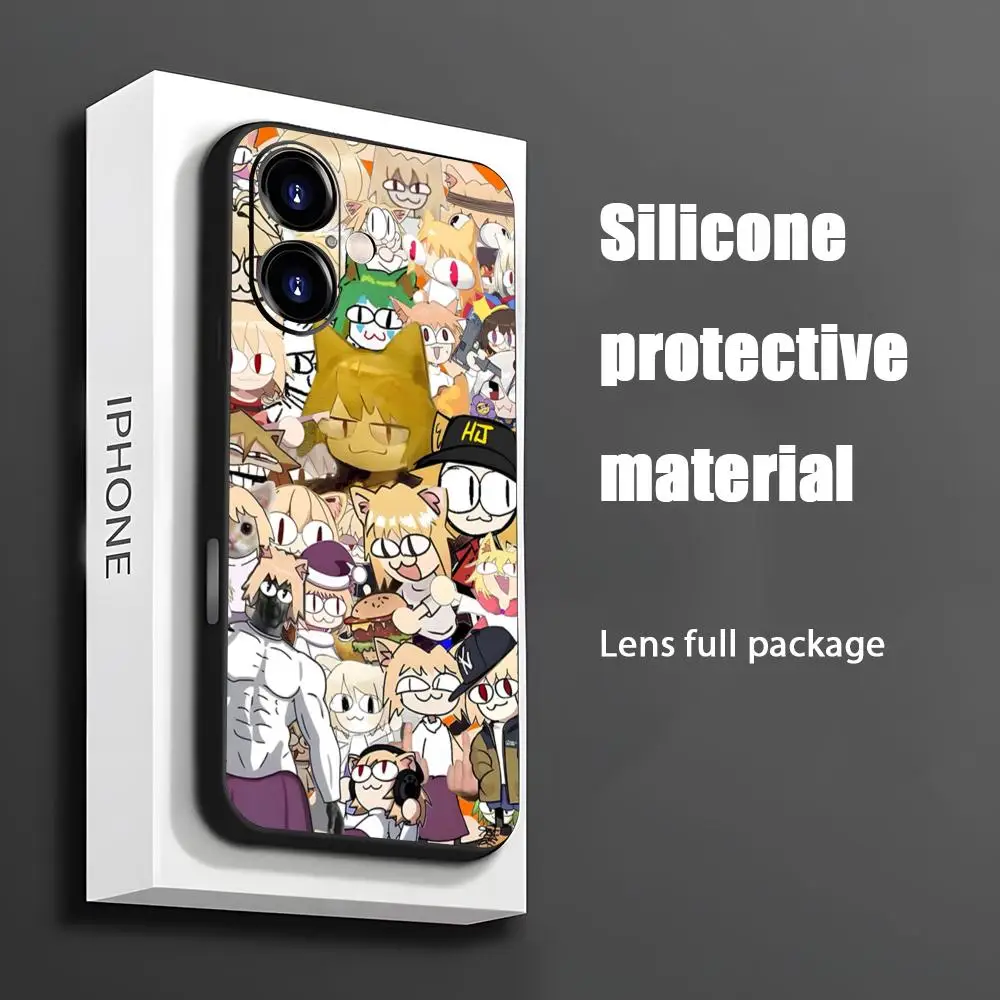 Фото Чехол для телефона Fate Neco-Arc Anime Cool для iPhone 17 16 15 14 13 12 11 X XR XS 8 Plus Mini Pro Max, мягкий, черный, противоударный №1