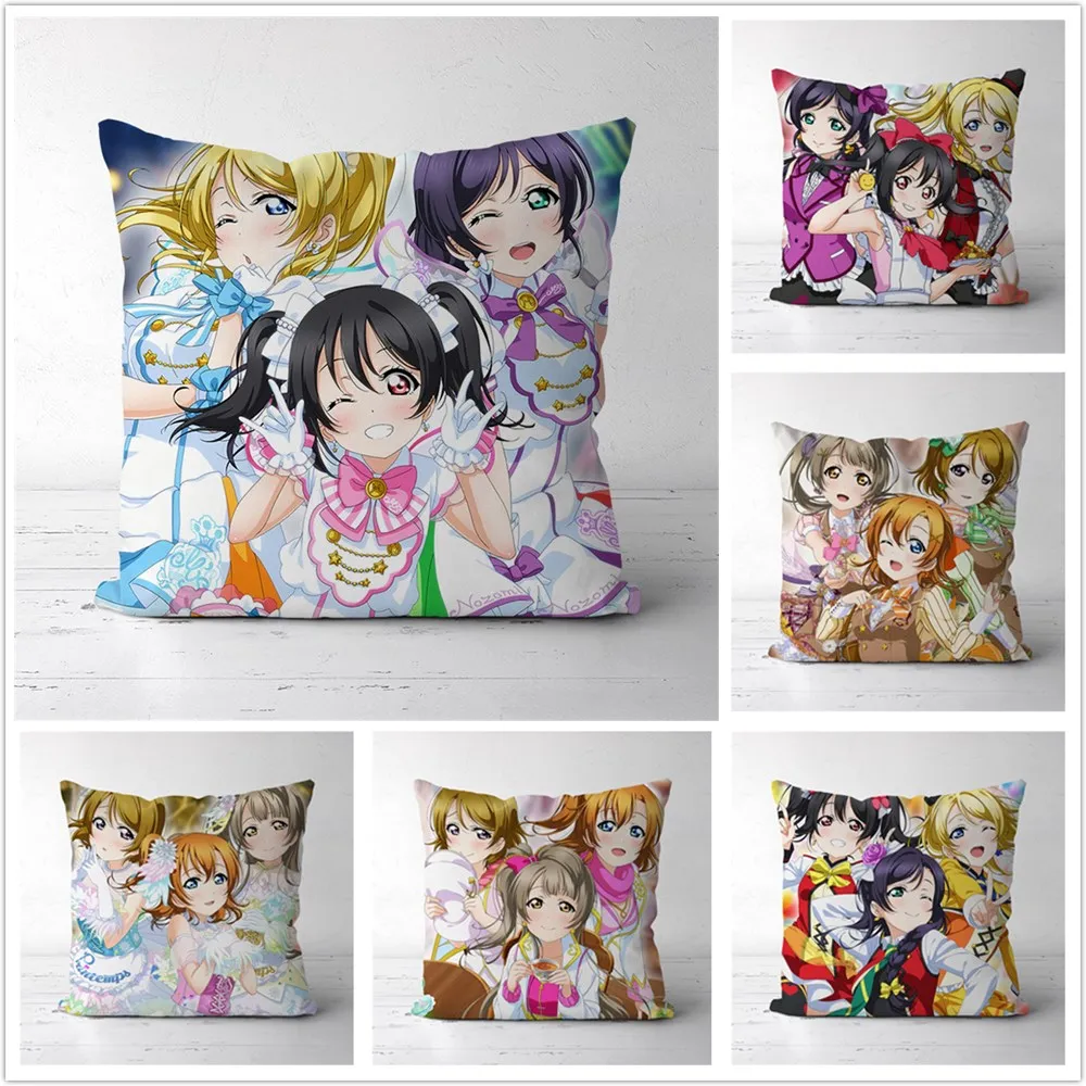 

LoveLive! Two Sides Decor Pillow Cushion Case Cover