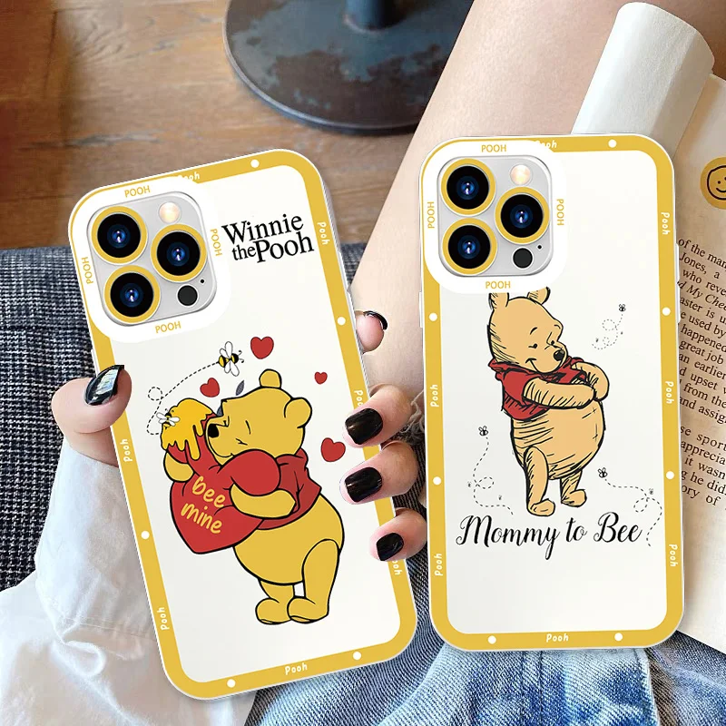 

Disney Winnie The Pooh For Apple iPhone 14 13 12 11 XS XR X Pro Max mini 8 7 6S 6 Plus Angel Eyes Transparent Phone Case
