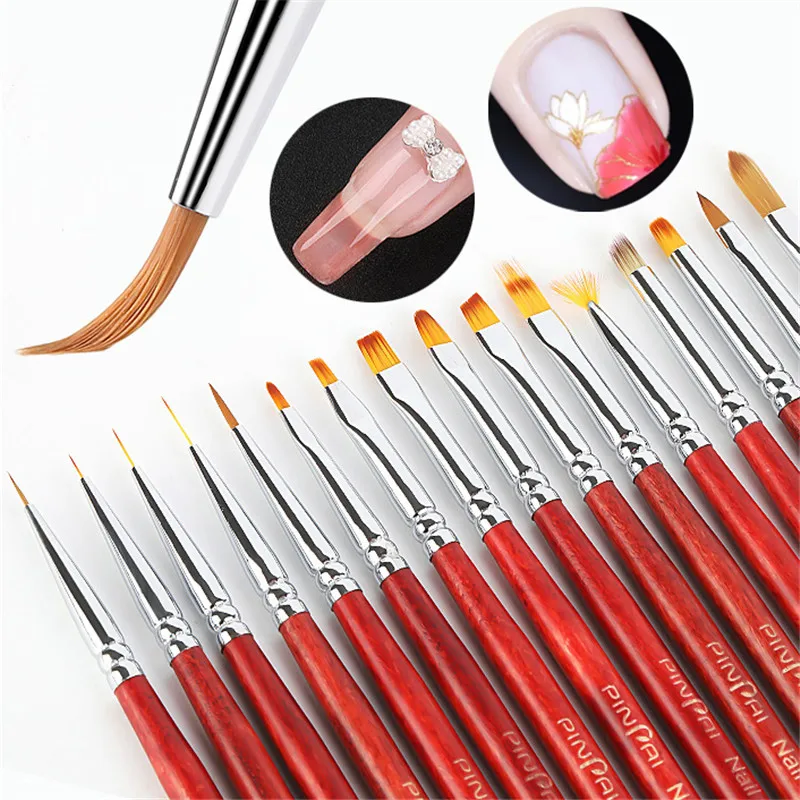 

Multifunction French Stripe Brushes for Manicure Liner Brush 3D Tips Ultra-thin Line Drawing Pen UV Gel Painting Brush Nail Tool
