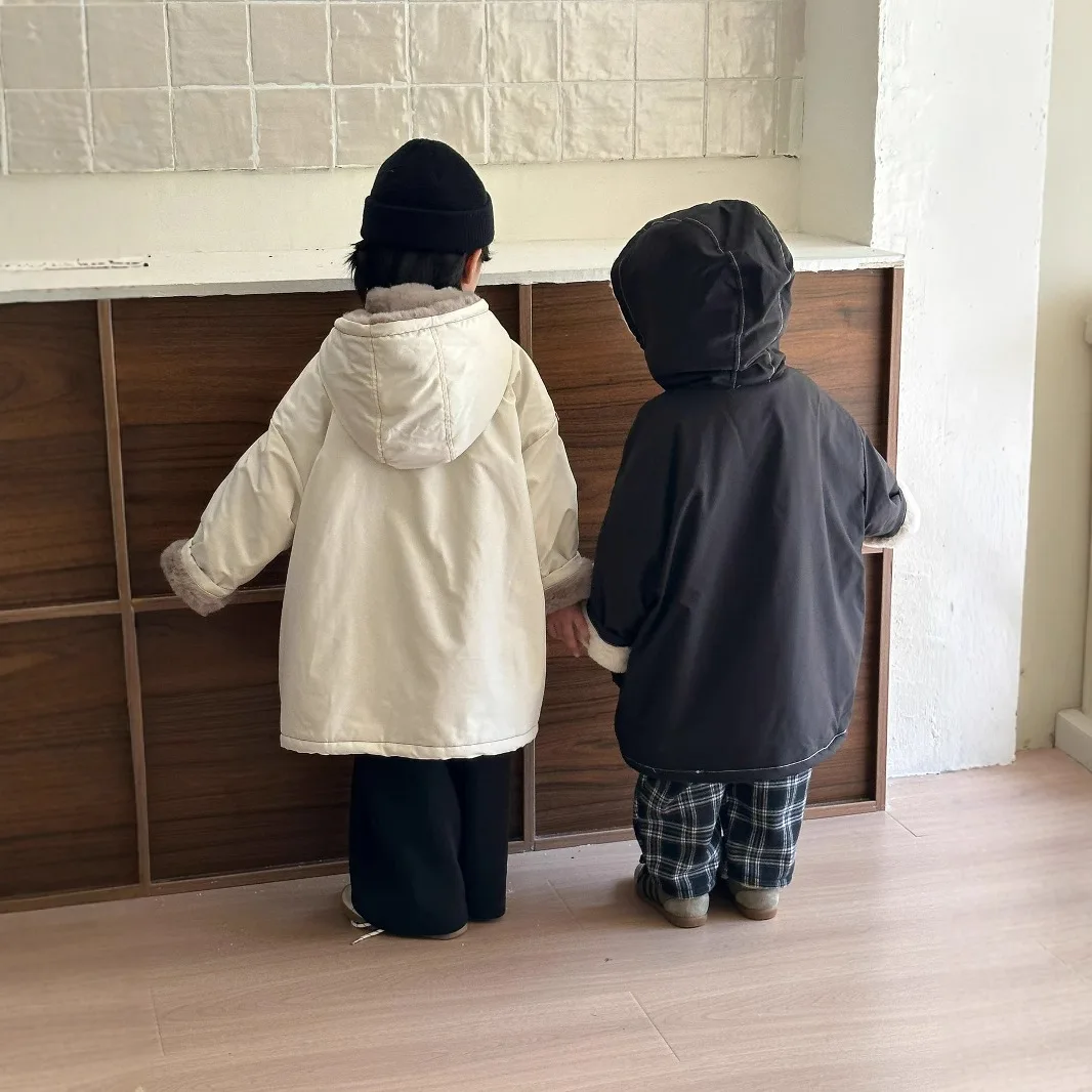 2024 зимнее детское пальто для девочек искусственный кроличий мех плюшевая