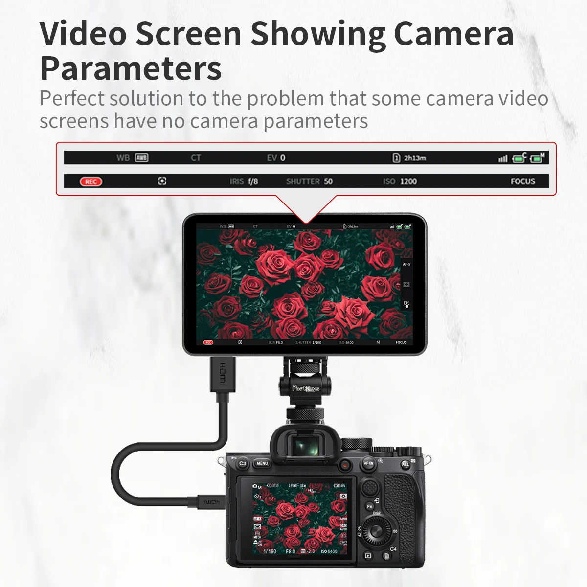 Монитор для камеры Portkeys LH7P 7 '&#x271000NIT камера с сенсорным экраном монитор