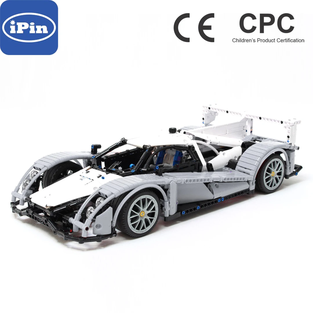 

IpinMoc 3092 Le Mans Prototype 1 Super Car LMP Scale Sports Car set fit Educational Building Blocks Bricks Toys gift