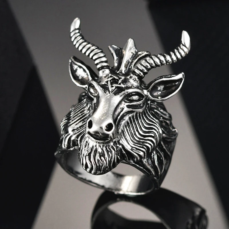 Кольца в богемном стиле с изображением испанского боевого быка для мужчин и