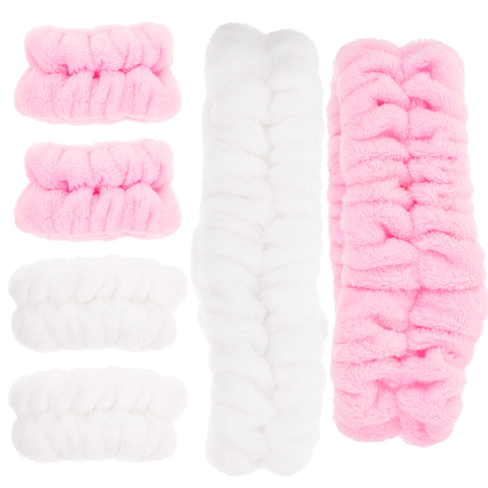 

Makeup Headband Spa Wristbands Wrist Microfiber Headbands Shower Washing Face Facial Sleeve Wash Fluffy Bands Hairbands Girls