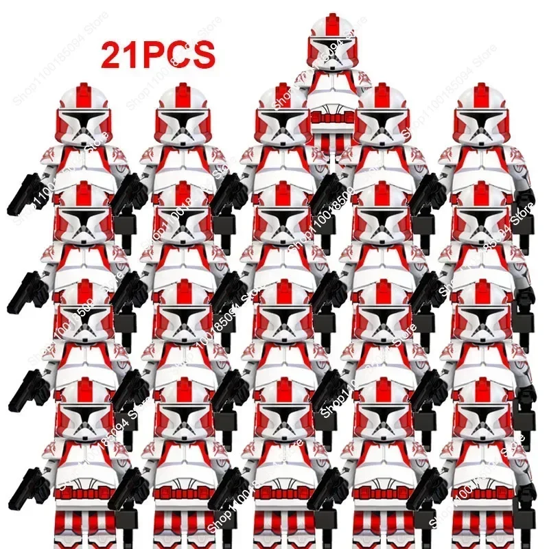 Горячие игрушки строительные блоки 21 шт. скидка 501st Wars клон легион командир Ganch Stone