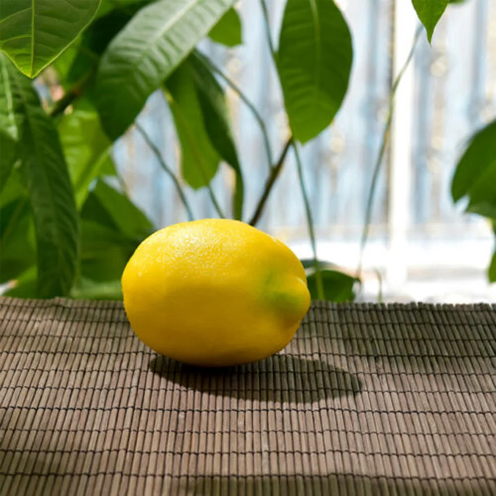 

10Pcs Artificial Lemons Fruits Plastic Simulation Fake Lemon For Wedding Party Home Garden Christmas Festive Party Supplies