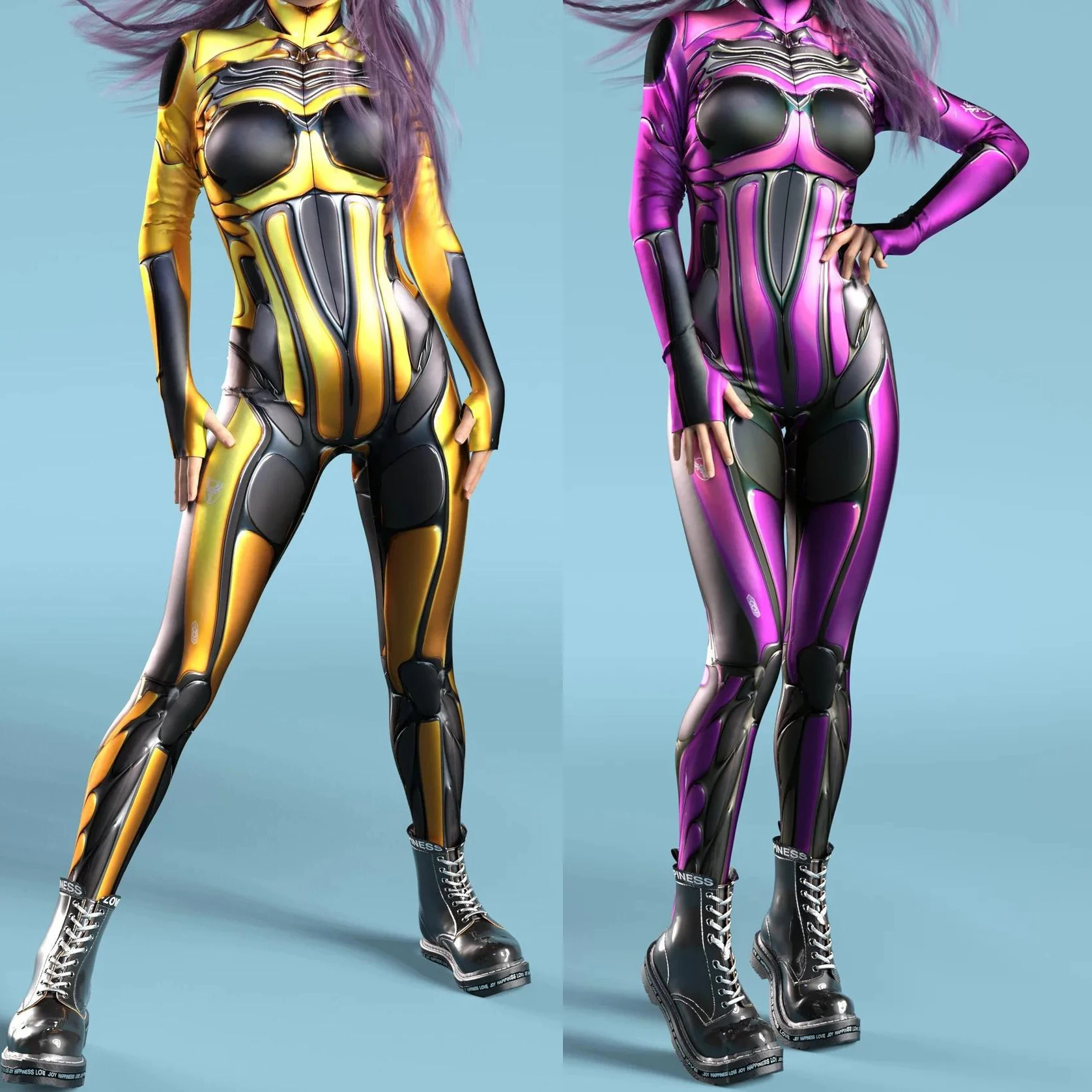 Кибер ​ Темный воин доспехи механическое боди купальник для ролевых игр богиня