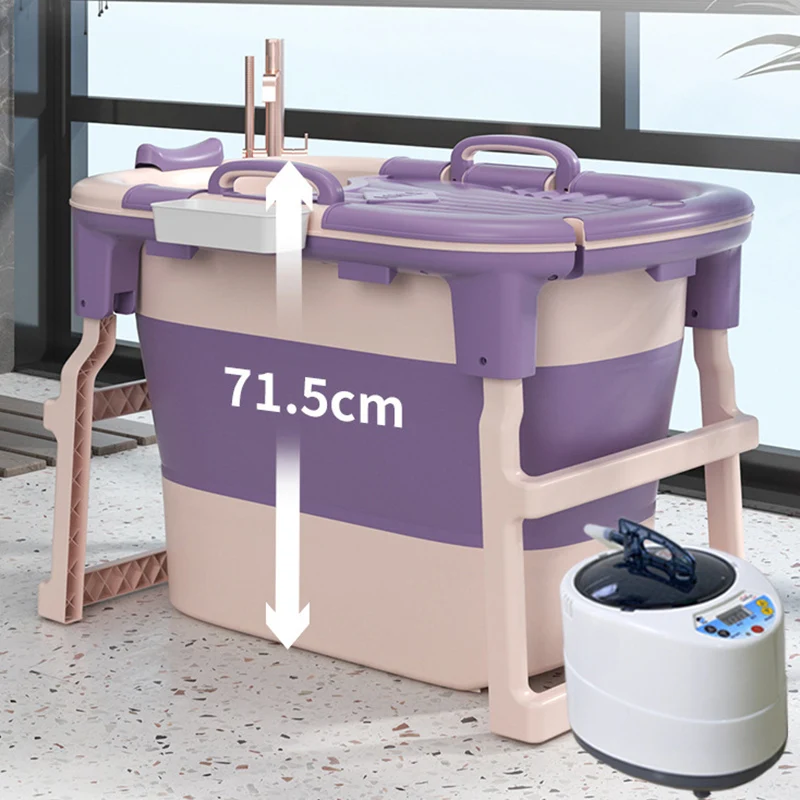 

Fumigation Senior Mobile Bathtub Portable Shower Baby Plastic Portable Bathroom Vide Home Sauna Badewanne Bathroom Barrel SY50YP