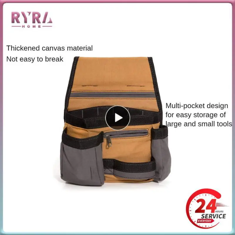 

Large Capacity Toolkit Thickened Canvas Material Hardware Repair Kit Suitable For Hardware Maintenance Workers Easy To Carry