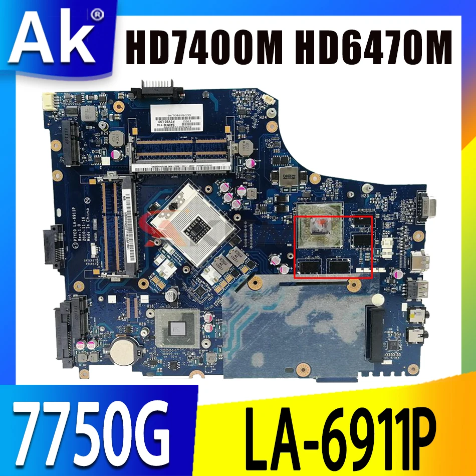 

Фотоматеринская плата для ноутбука Acer ASPIRE 7750, 7750 ГГц, материнская плата HD6630M HD6700M HD6650M HD7400M HD6470M GPU