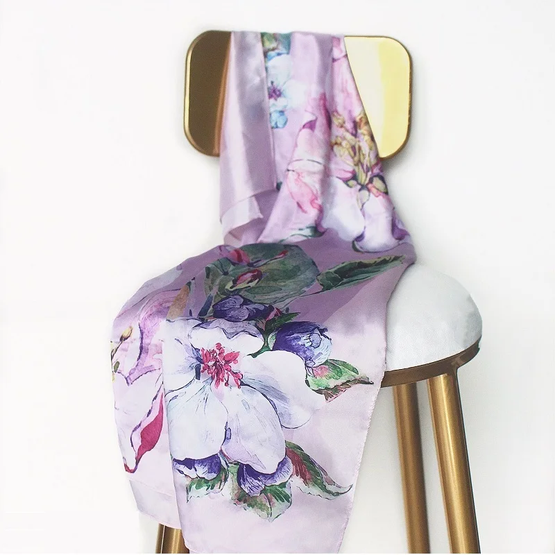 Лидер продаж квадратные шелковые шарфы 90*90 см Женская шаль Женский шифоновый