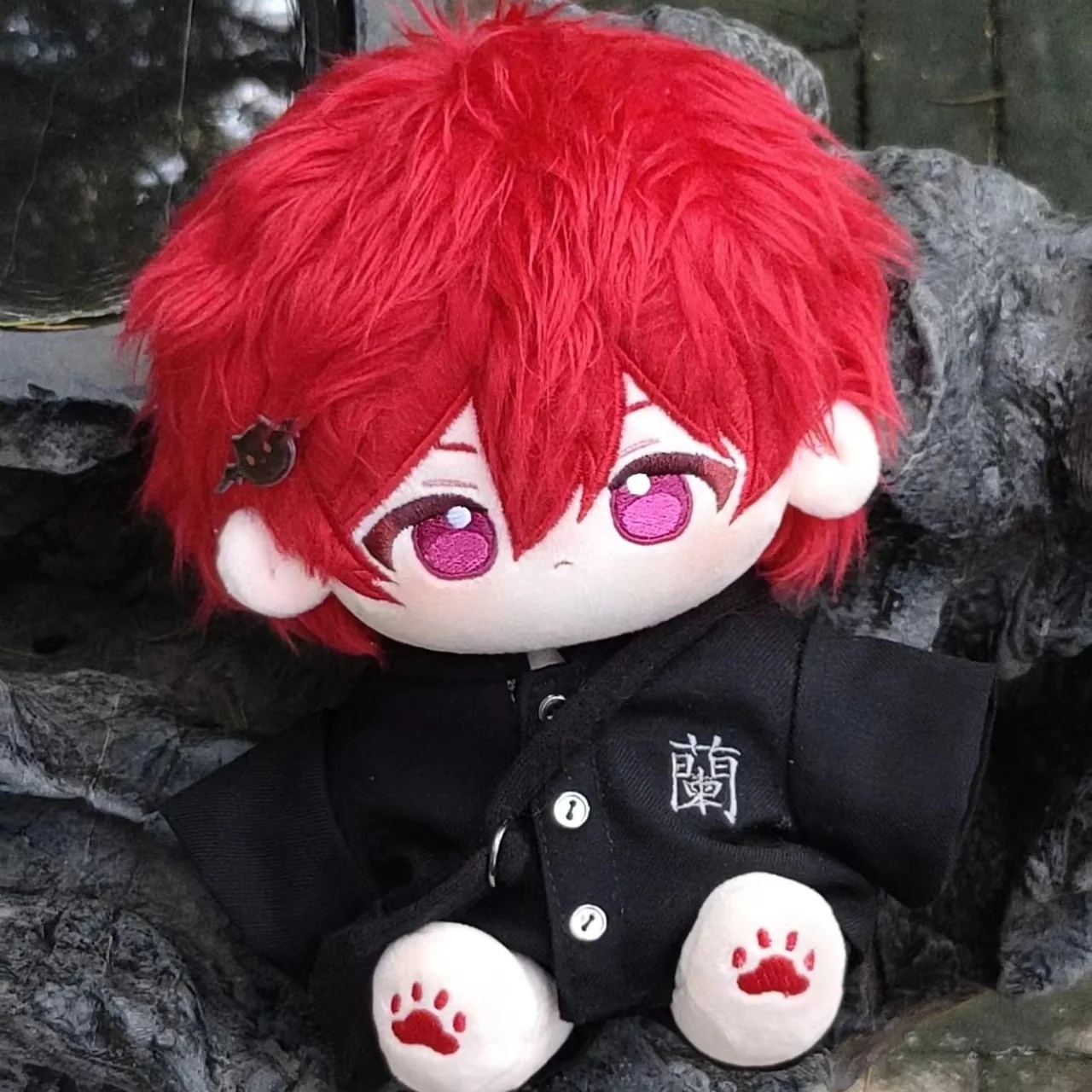 

20cm Cute Anime BLUE LOCK Chigiri Hyoma Soft Red Hair Plush Doll Cotton Body Dress UP Cartoon Plushie Mascot Cosplay Fans Gift