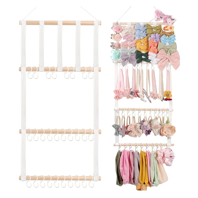 

Органайзер для девочек с бантом для волос, держатель для головных повязок, аксессуары для волос, органайзер для хранения, Настенный декор