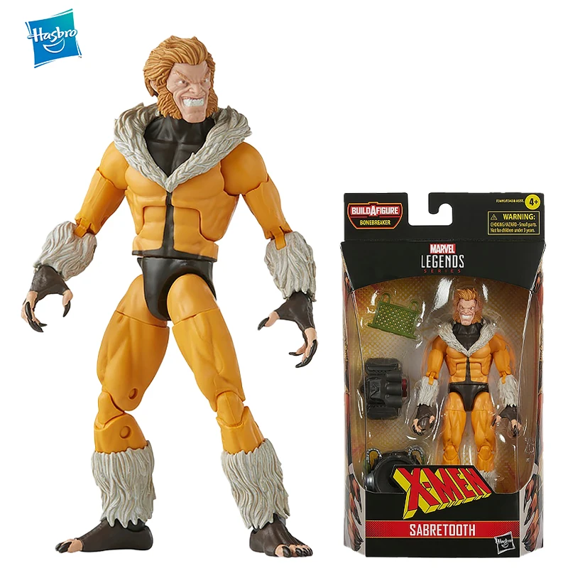 

Фигурка героя Hasbro Marvel Legends Sabretooth, фигурка X-Men Bonebreaker Series, 6-дюймовая модель, игрушки, подарок для детей