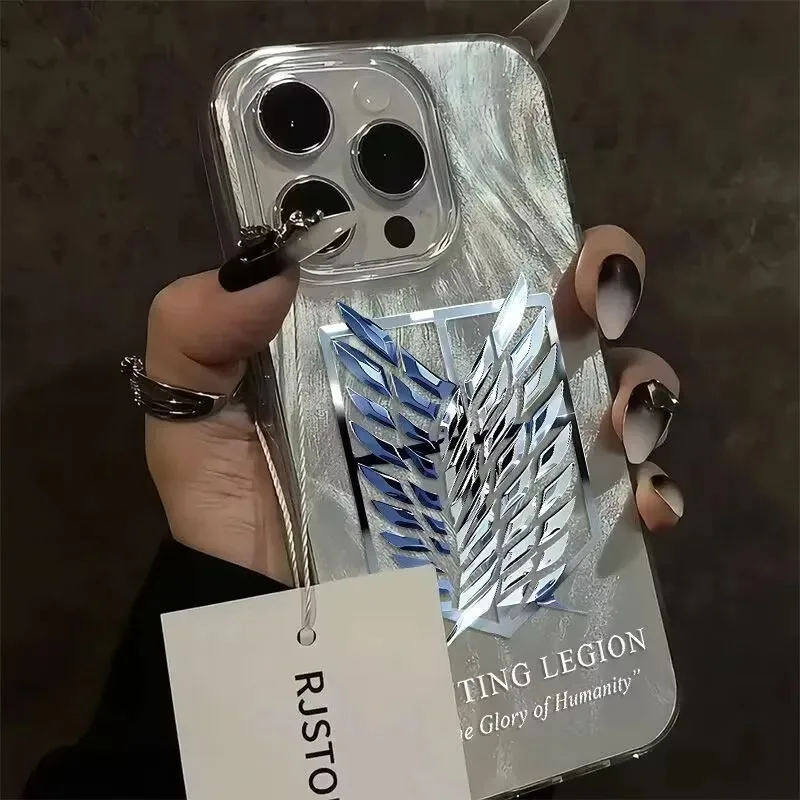 Чехлы для iPhone 16 Pro Max Hot Anime Attack On Titan для телефона iPhone 15 14 13 12 11 Pro Max 7 8 Plus SE2 X XS XR Cover (art.: 3920cc80074bf) - 3920cc80074bf