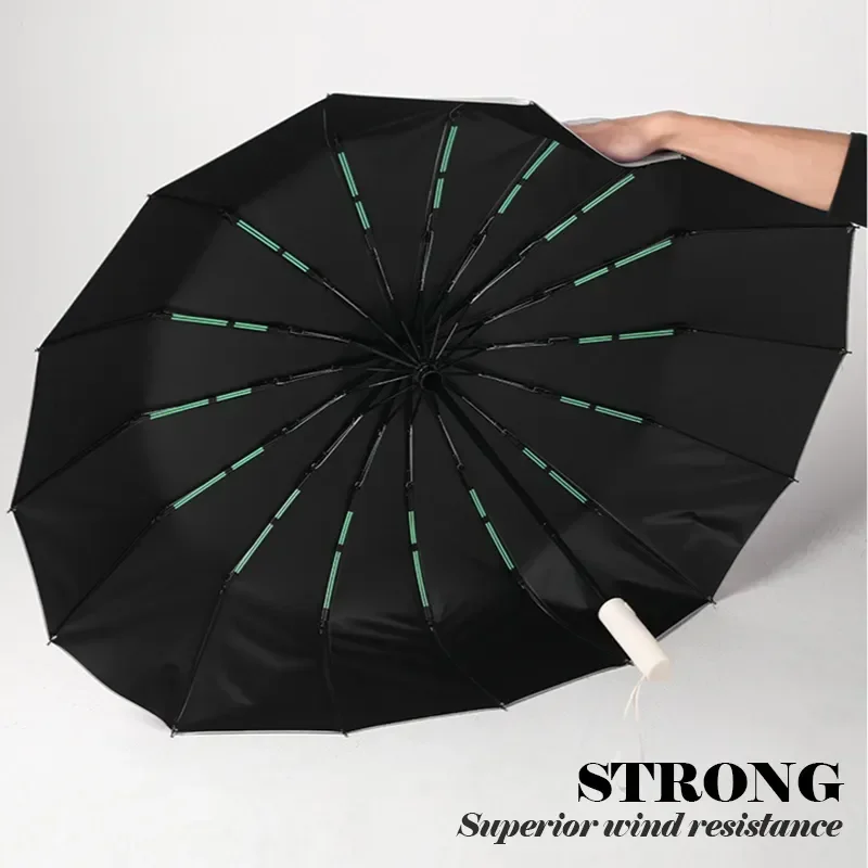 

Деловой зонт для путешествий дождь Солнце кости двойной женский мужской зонт автоматический складной большой Ветрозащитный компактный роскошный зонт