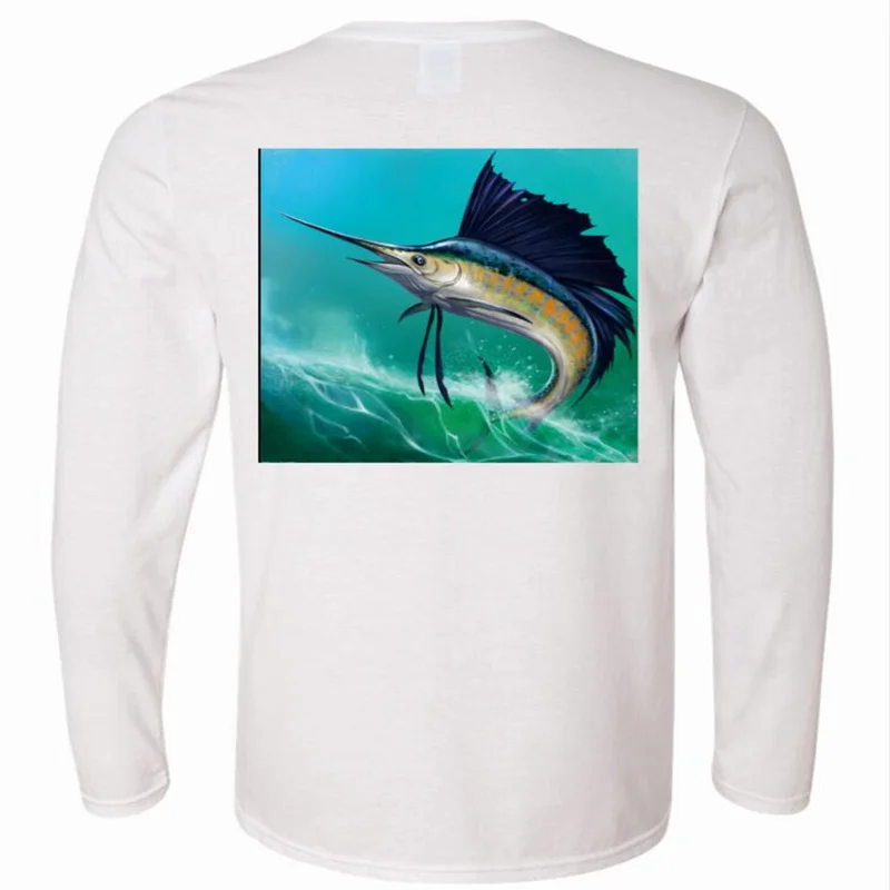

New Men's Professional Breathable Long Sleeve Marlin Fishing Shirt 2024 Fishing Shirt UV Shirts For Fishing