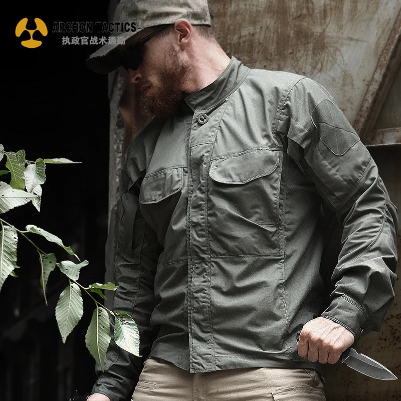 

Мужская тактическая рубашка Archon Scout, уличная дышащая рубашка с длинными рукавами, в стиле милитари, с несколькими карманами, на весну и осень