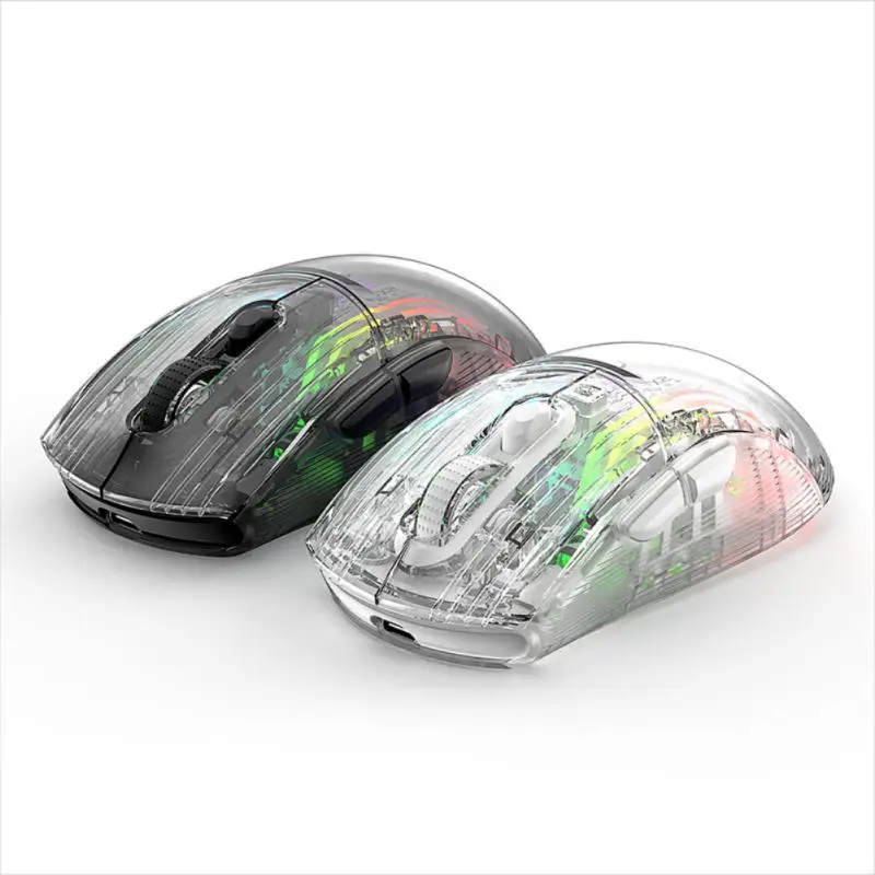 

Girls Game Wireless Bluetooth Mouse Transparent For Laptop Pc Electronic Competition Mouse Attack Shark X2rgb Office Gamer Mice