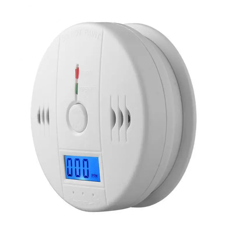 

Carbon Monoxide Detector CO Blue Smoke Sensor LCD Display Alarm Sensor 85DB Sound Carbon Monoxide Security Alarm Device