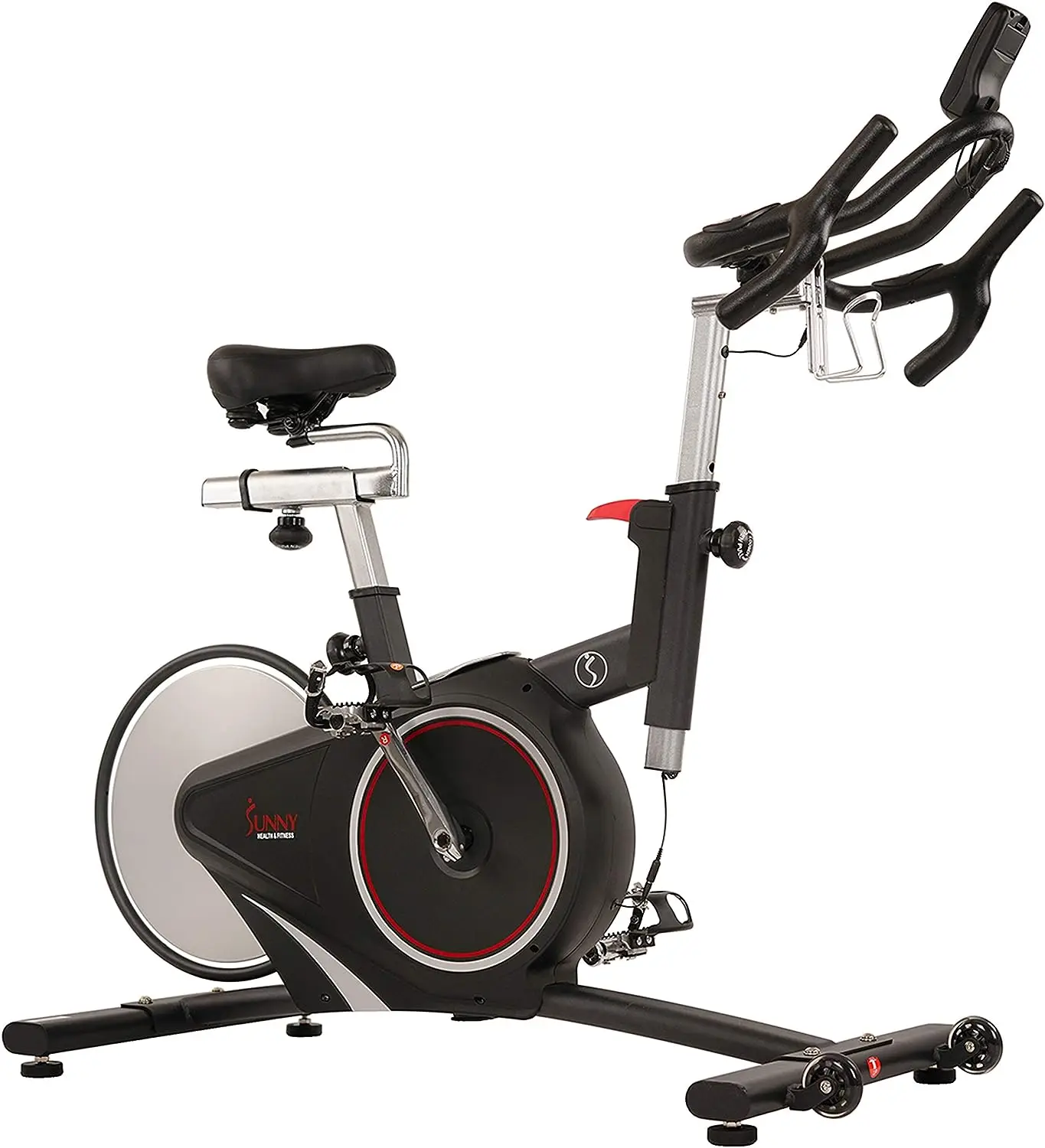 

Health & Fitness Rear Belt Drive Indoor Cycling Exercise Bike with RPM Cadence Sensor - SF-B1709, Black Jute rope Cord Hilo de