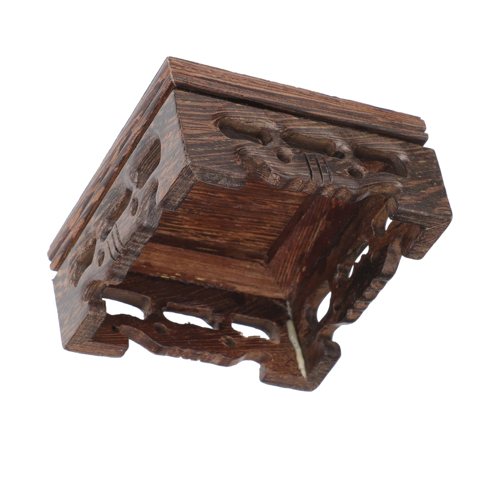 

1Pc Wood Base Practical Decorative Displaying Base Storage Base Artware Storage Rack