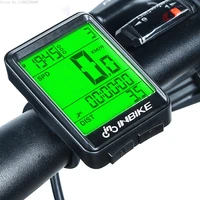 2 1inch bike wireless computer rainproof multifunction riding bicycle odometer cycling speedometer stopwatch backlight mtb b