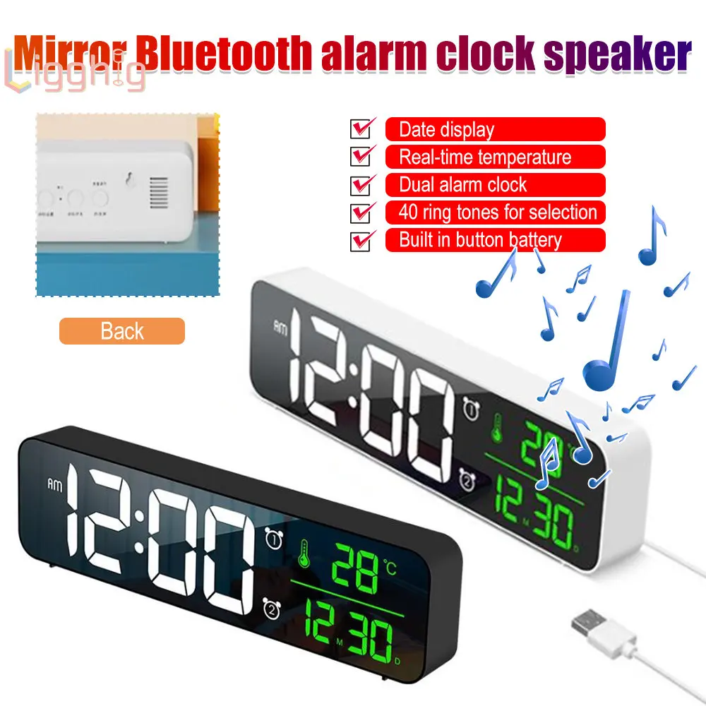 

Умные светодиодсветодиодный часы прикроватный цифровой будильник настольные электронные настольные часы будильник цифровые настольные ч...