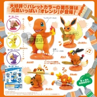 original kitan red palette club pokemon figures capsule toy pikachu charmander eevee anime action figurine cute kawaii gashapon