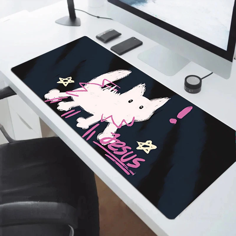 

Cute Cat Mousepad Gamer Desk Pad Pc Cabinet Games Gaming Accessories Mouse Carpet Computer Desks Keyboard Mat Mats Office Anime