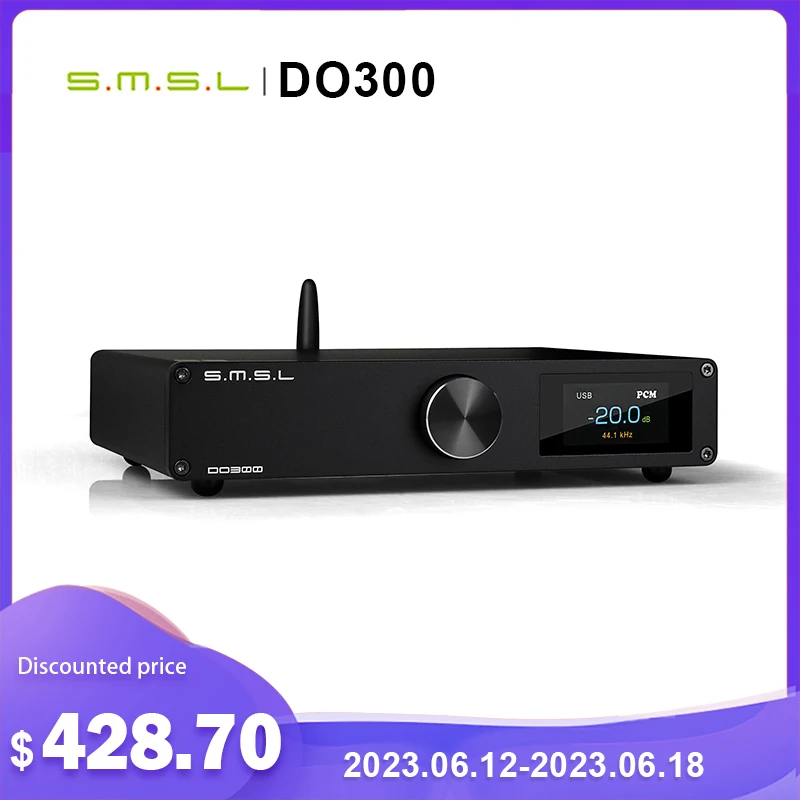 SMSL DO300 Audio DAC ES9039MSPRO MQA USB/Optical/Coaxial/Bluetooth/I2S/AES/EUB inputs RCA/XLR Outputs SMSL D0300