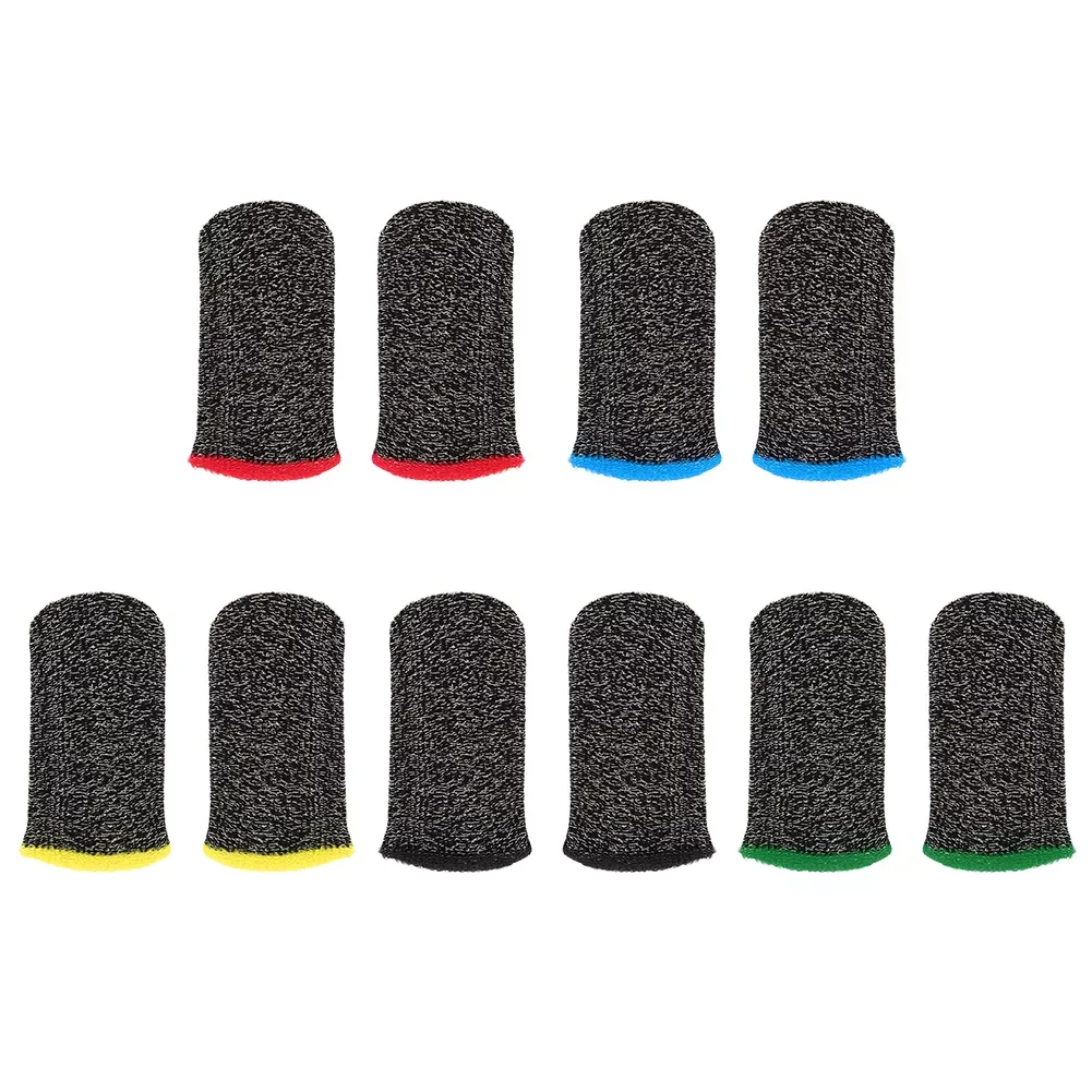 

24-Stitch Breathable Mobile Game Controller Finger Sleeve Cover Sweat Proof Touch Screen Finger Thumb Glove for PUBG