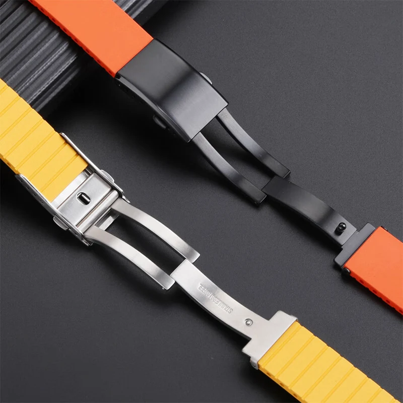 19 20 21 22 мм быстросъемный ремешок из фторкаучука для часов Longines Comcas серии дайвинга