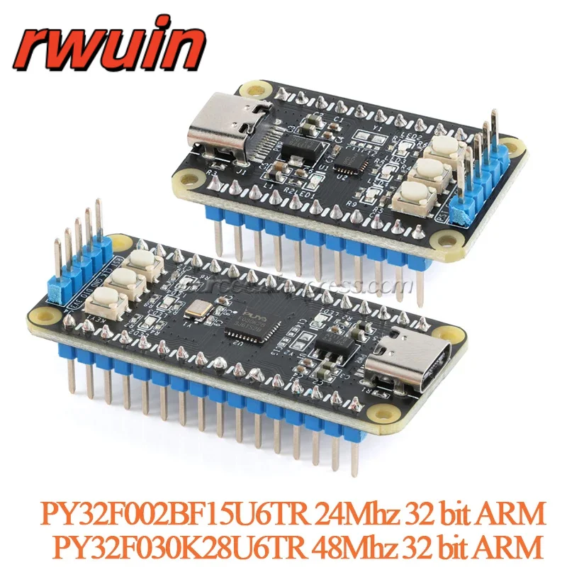 Фото PY32F002BF15U6TR 24 МГц 32-бит/PY32F030K28U6TR 48 МГц 32-битный ARM Core модуль макетной платы микроконтроллера №1