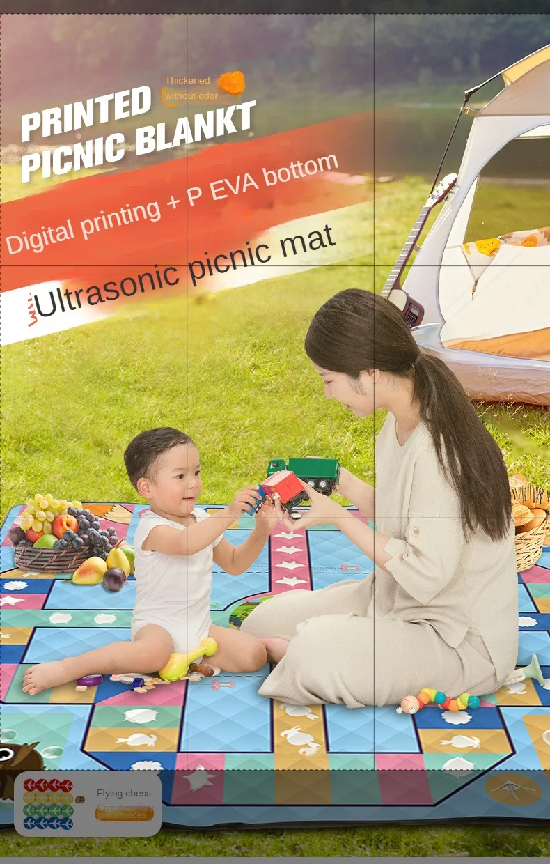 Влагостойкое пляжное одеяло товары для улицы палатки коврик травы ткань пикника