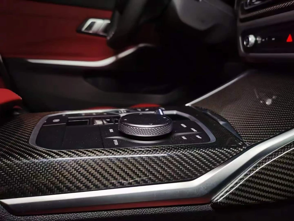 Сухое углеродное волокно 3K саржа G20 комплект отделки салона автомобиля консоль