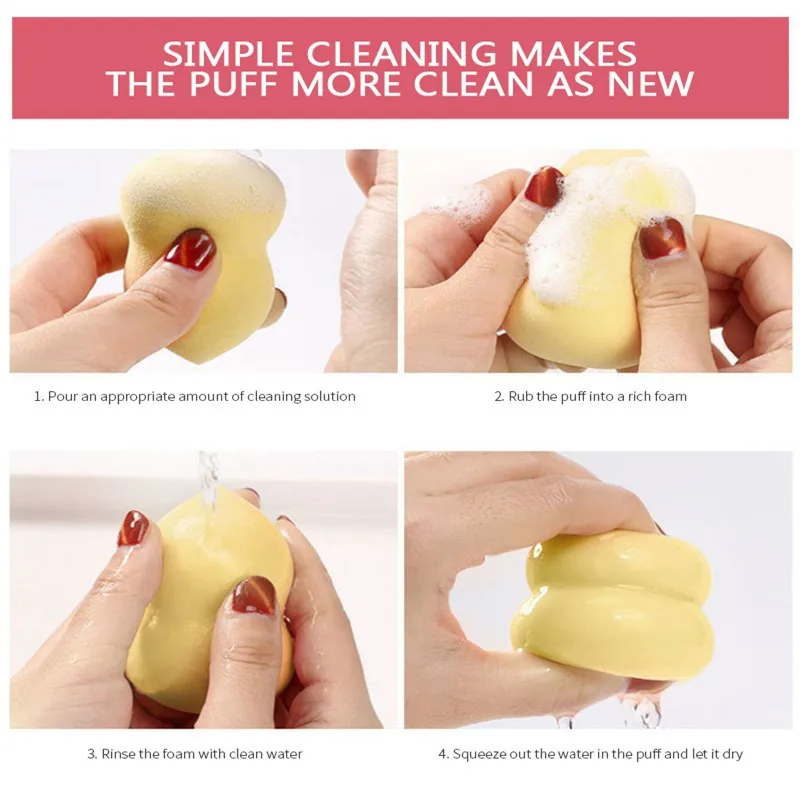 8 цветов спонж для макияжа пудры мини-спонж профессиональная губка без латекса