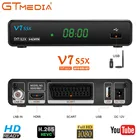 Gtmedia DVB-S2 V7S5X HD 1080P цифровой спутниковый ТВ-приемник H.265 Scart TV тюнер Поддержка Youtube Bisskey M3U Европейская ТВ-приставка,Горячая распродажа в России, быстрая доставка 24 часа