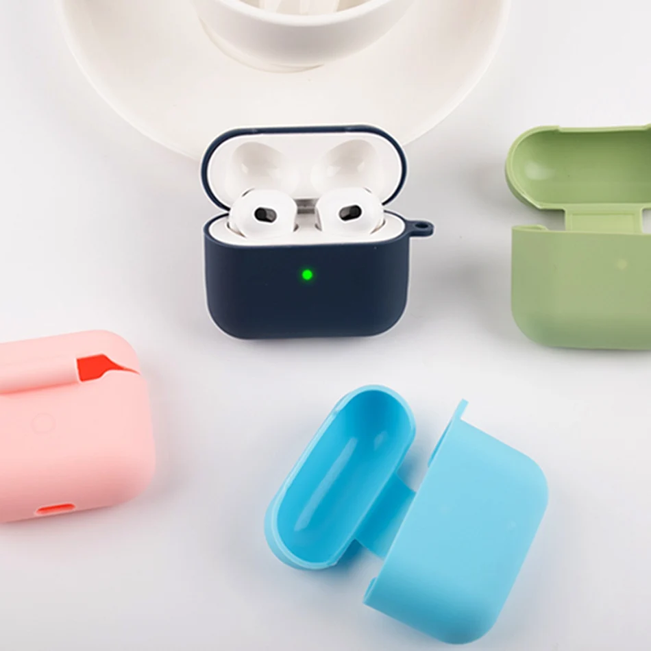 Оригинальный силиконовый чехол для наушников Airpods 3 2021 телефона Apple Air Pods AirPods3