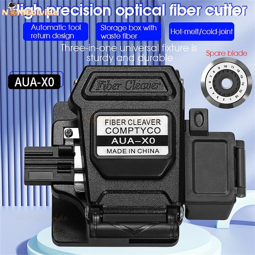 

AUA-X0 High-precision fiber cleaver with waste fiber box, fiber optic cable cutter, fiber fusion splicer cutter High Precision