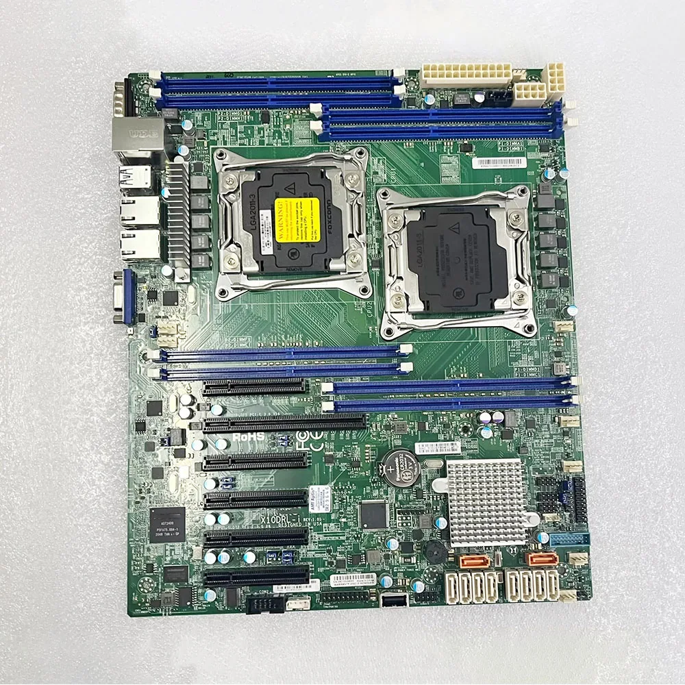 Материнская плата для супермикро сервера двухсторонний чип C612 LGA2011 поддерживает