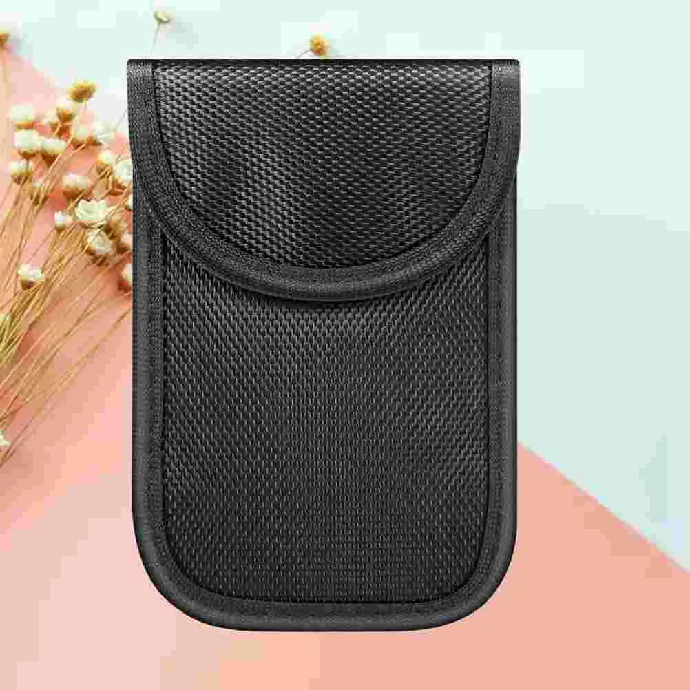 

1pc Blocker Bag Double Buckle Car Key Shielding Blocking Wallet Bag