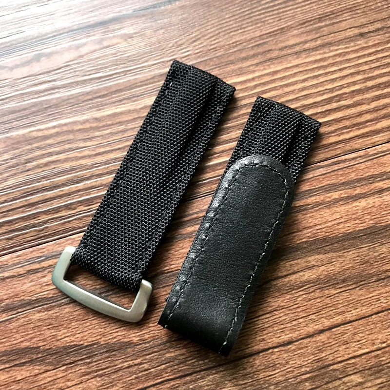20mm Colorful Adjustable Nylon Fabric Leather Watchband For Role Strap DAYTONA SUBMARINER GMT Seamaster 300 Bracelet Watch Band